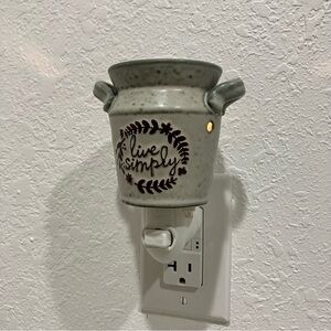 Scentsy "Live Simply" Mini Wax Warmer